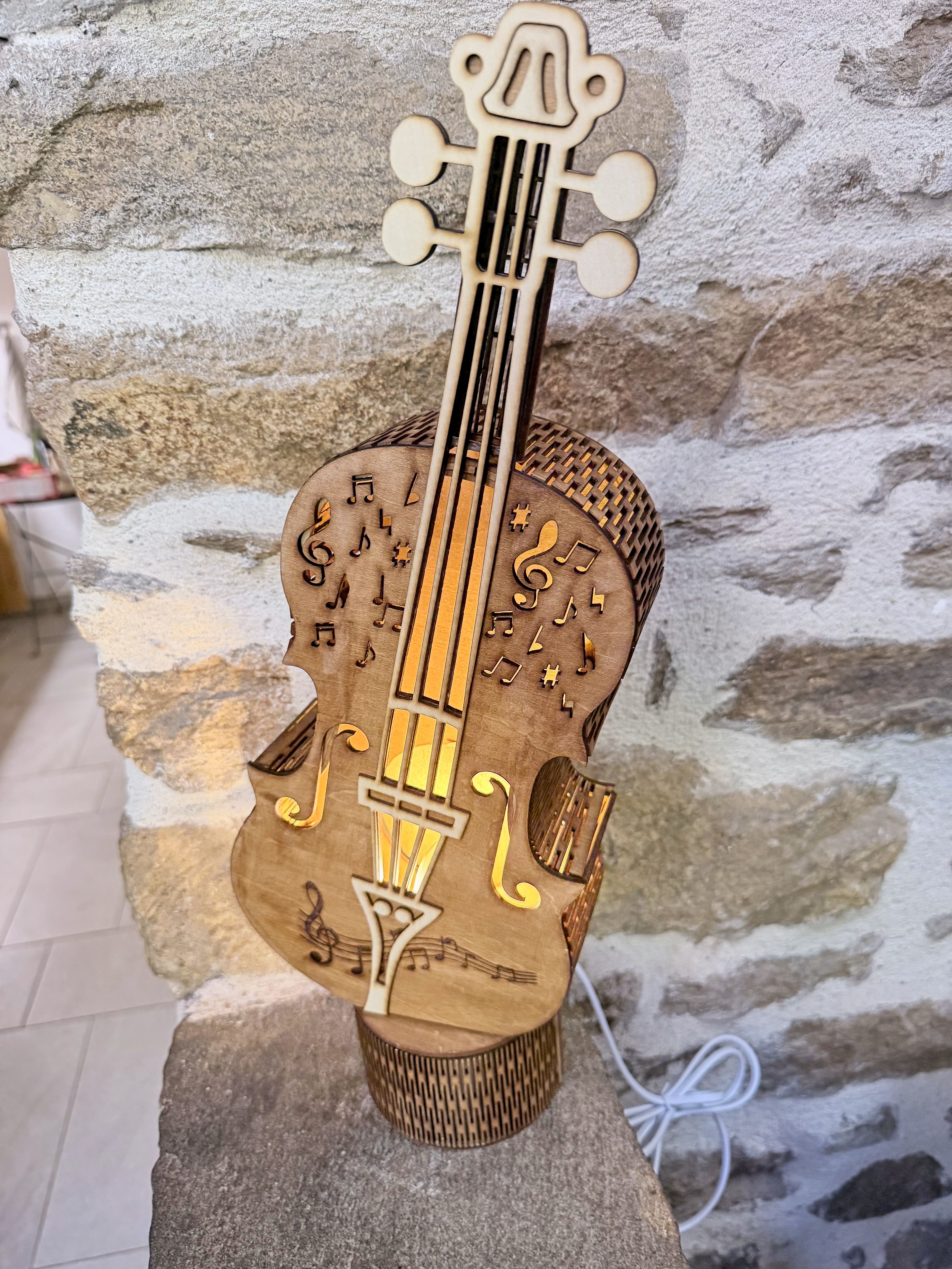 Wooden lamp violon — image 10