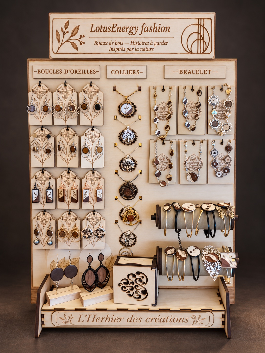 Large Lotus Energy Fashion women’s jewellery market display