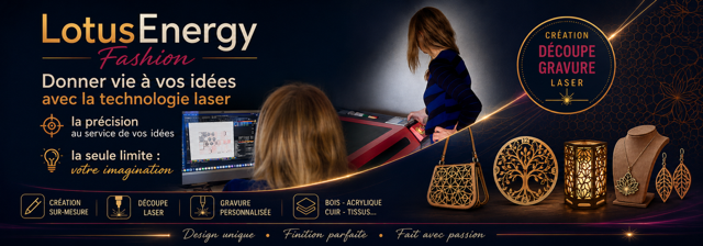 Lotus Energy Création - découpe et gravure laser, créations sur-mesure