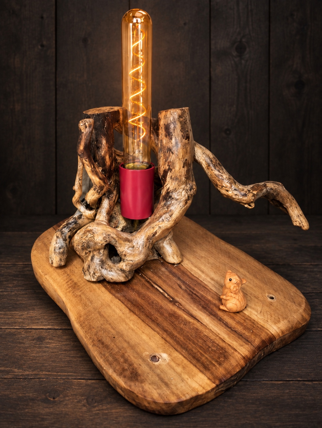 Lampes en bois recyclé — image 5