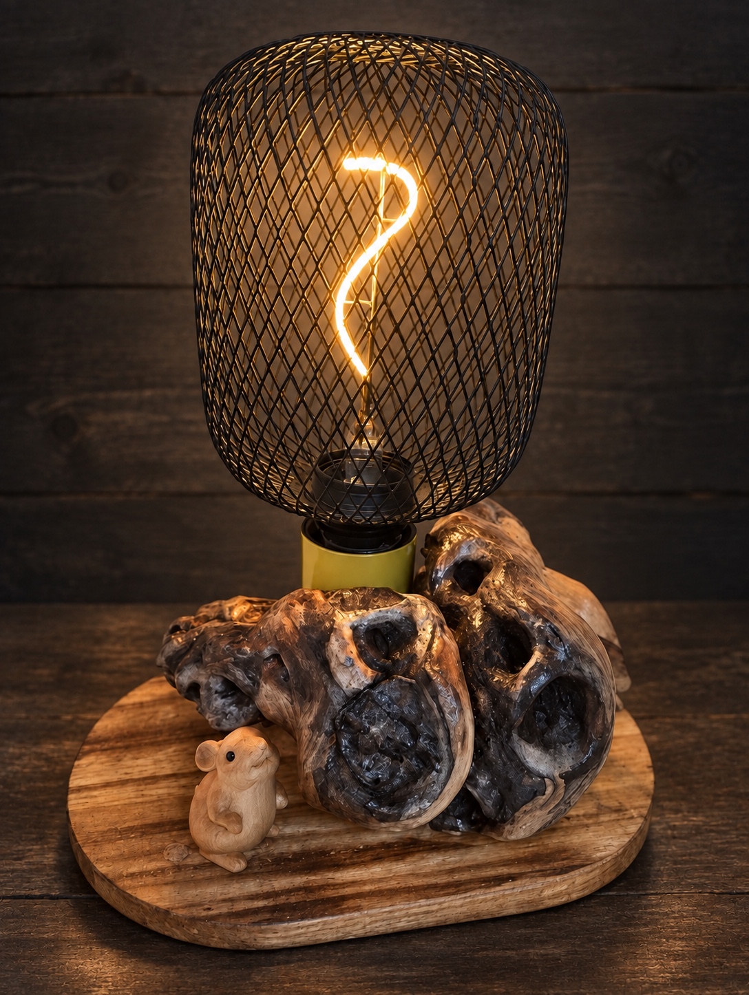 Lampes en bois recyclé — image 8